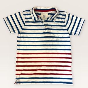 Mini Boden Red & Blue Striped Polo Shirt
